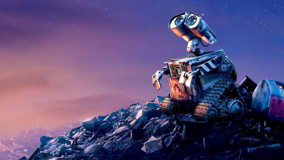 O robô Wall-e, protagonista do filme de 2008, tinha como função limpar a Terra do lixo produzido pelos humanos — Foto: Divulgação/ Disney/Pixar