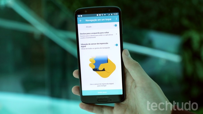 OneNav: navegação com um toque marca investidas da Motorola em sistema com recursos extras (Foto: Bruno De Blasi / TechTudo) OneNav: navegação com um toque marca investidas da Motorola em sistema com recursos extras (Foto: Bruno De Blasi / TechTudo)