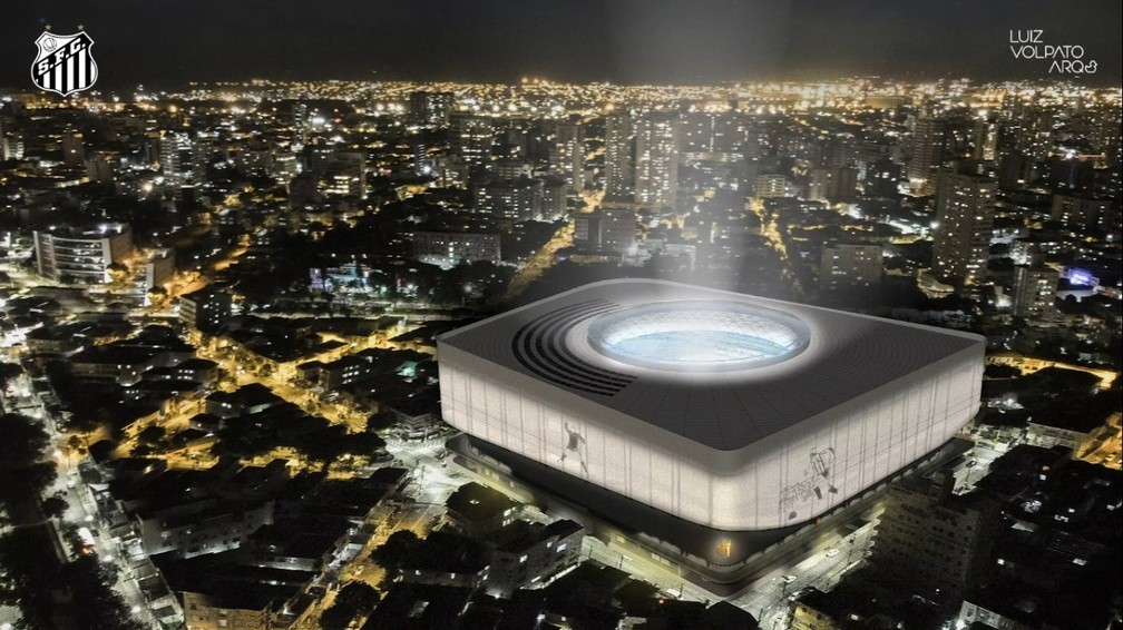 Santos anuncia projeto de novo estádio na Vila Belmiro (Foto: Reprodução/YouTube)