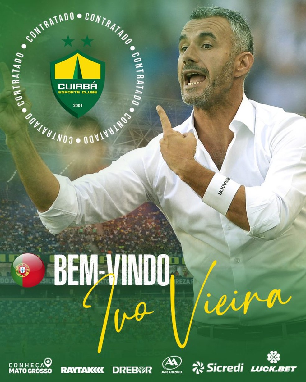 Cuiabá anuncia contratação do técnico português Ivo Vieira — Foto: AssCom Dourado
