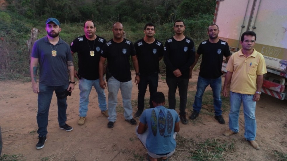 Operação conjunta das delegacias da PC resultou na prisão do autor do crime — Foto: Polícia Civil/Divulgação
