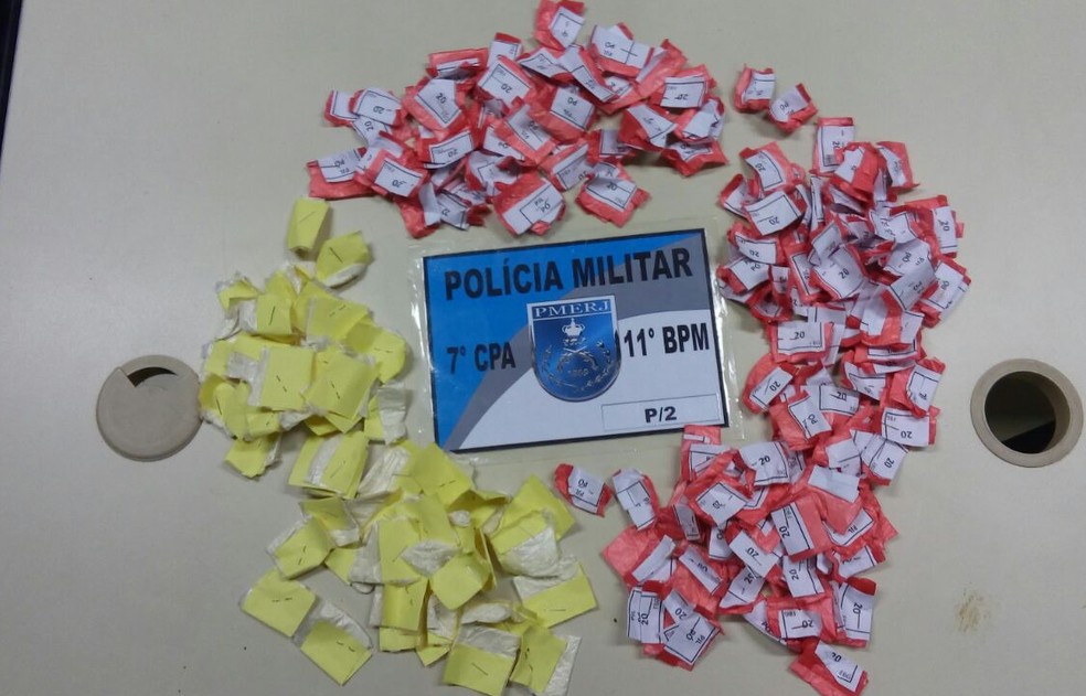 Droga apreendida foi levada para a 151ª Delegacia de Polícia (Foto: Polícia Militar | Divulgação)