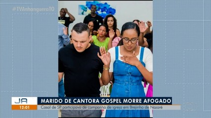 Marido de cantora gospel morre afogado em Brejinho Nazaré