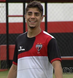 Luisinho, atacante do Atlético-GO (Foto: Reprodução/TV Anhanguera)