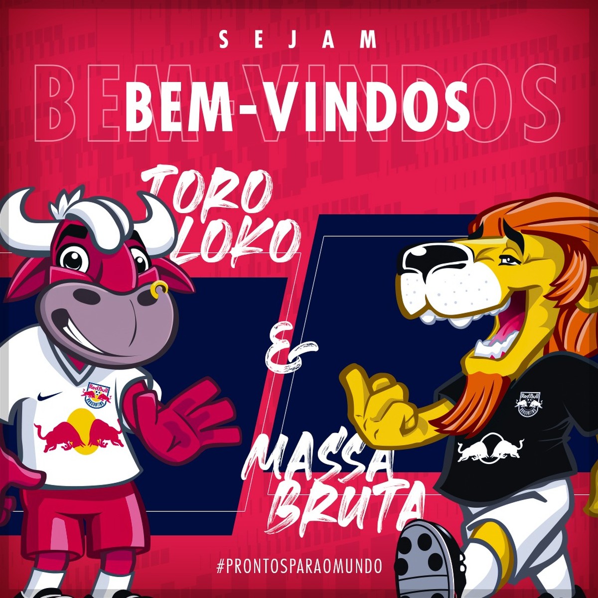 Bragantino passa a ter dois mascotes após adicionar touro que representa o RB Brasil