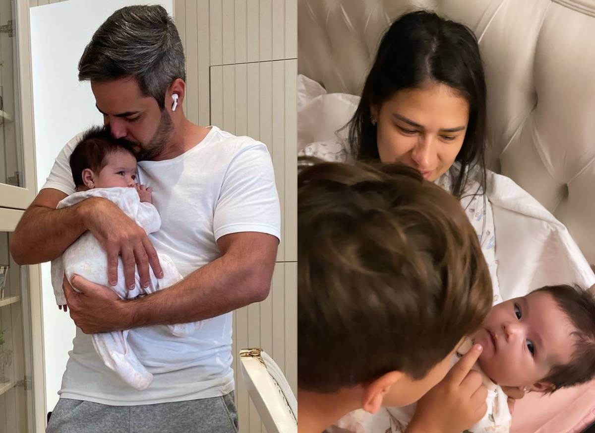 Kaká Diniz e Simone com os filhos (Foto: Reprodução/Instagram)