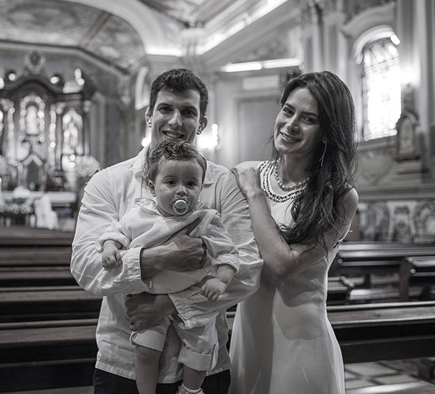 Batizado de Theo, filho de Lucilene Caetano e Felipe Sertanejo (Foto: Destac Assessoria/ Karina Brandão)