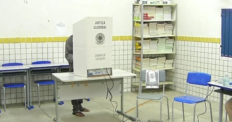 Eleição suplementar em Ipanguaçu, neste domingo (5) — Foto: Inter TV Costa Branca/Reprodução