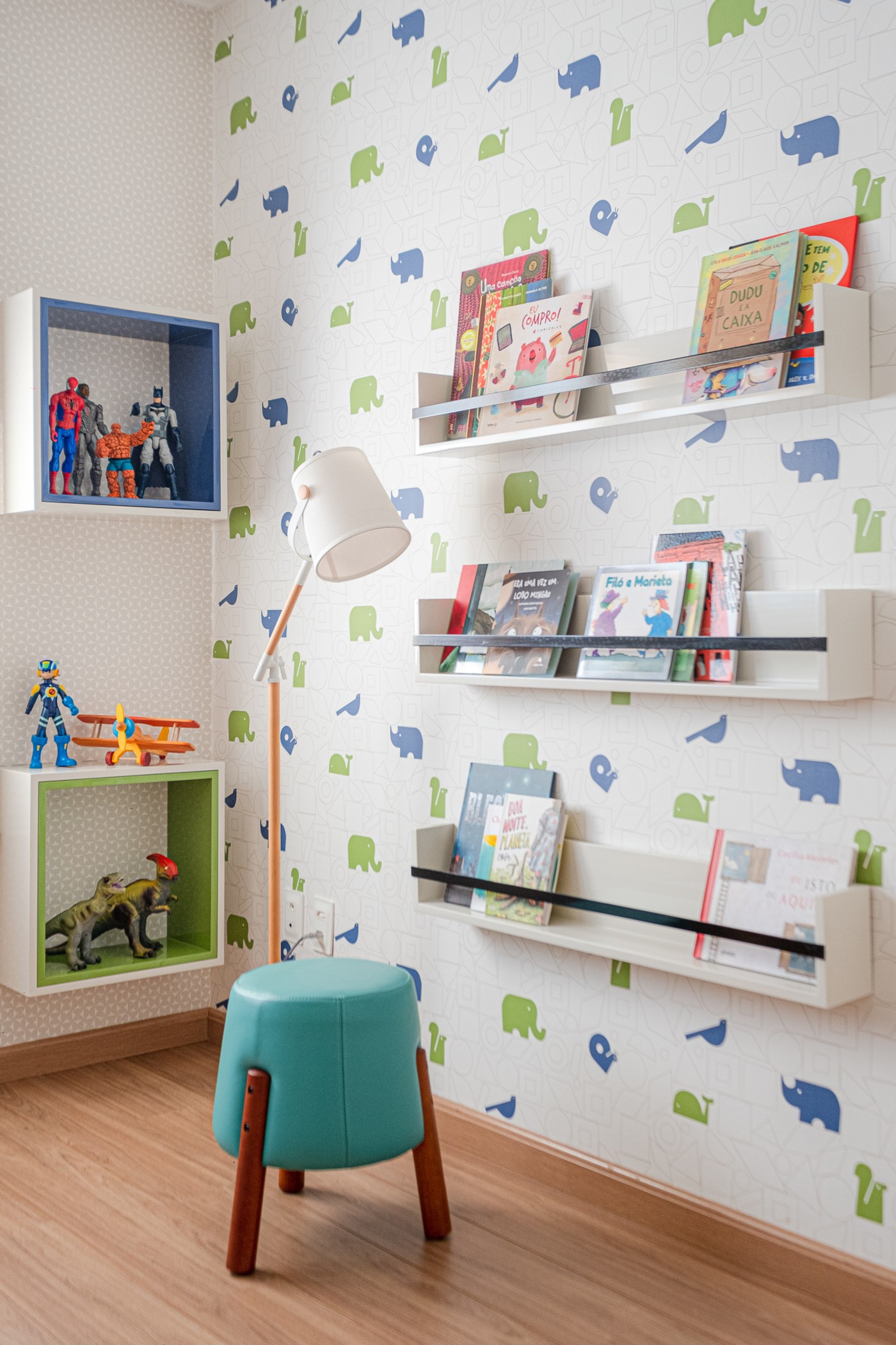 Décor do dia: quarto infantil com escorregador e área para leitura (Foto: Daniel Santos)