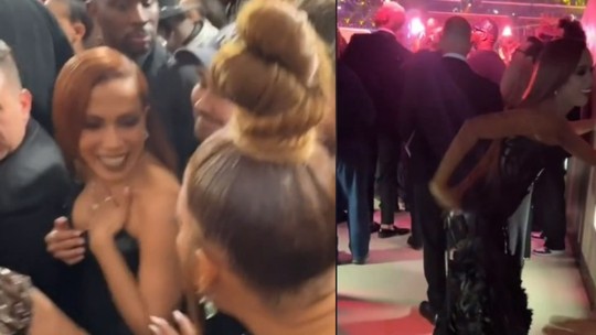 Anitta mostra bastidores do Grammy: "perrenguinho chic gostoso"