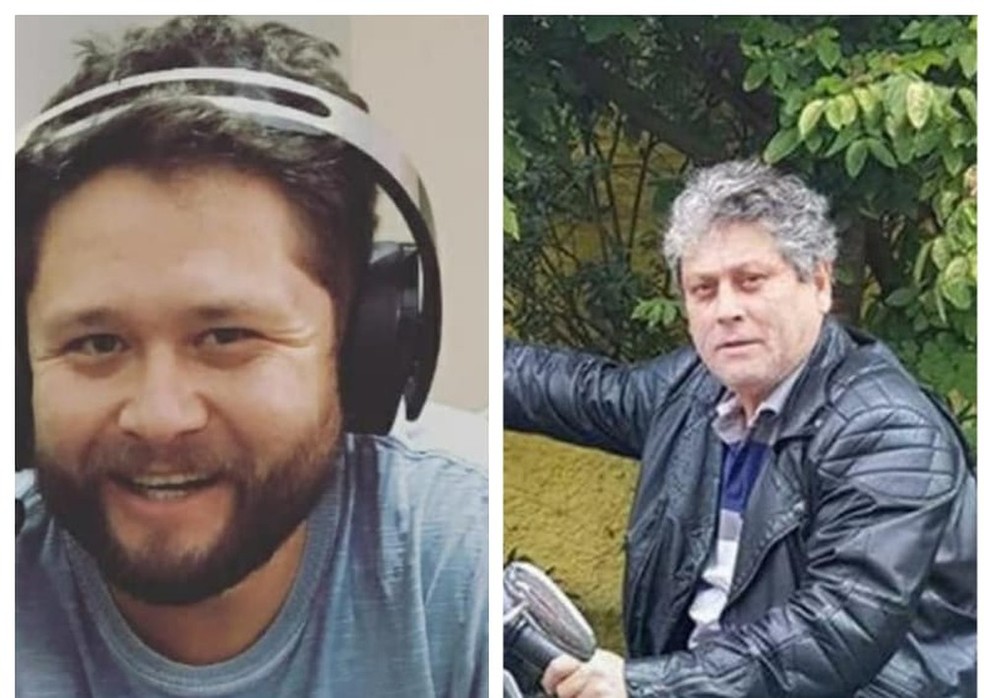 José Alexandre Vieira Neto, de 36 anos, e o pai dele, José Francisco Vieira, de 58 anos, morreram após acidente com barco de pesca em Itanhaém — Foto: Reprodução/Facebook
