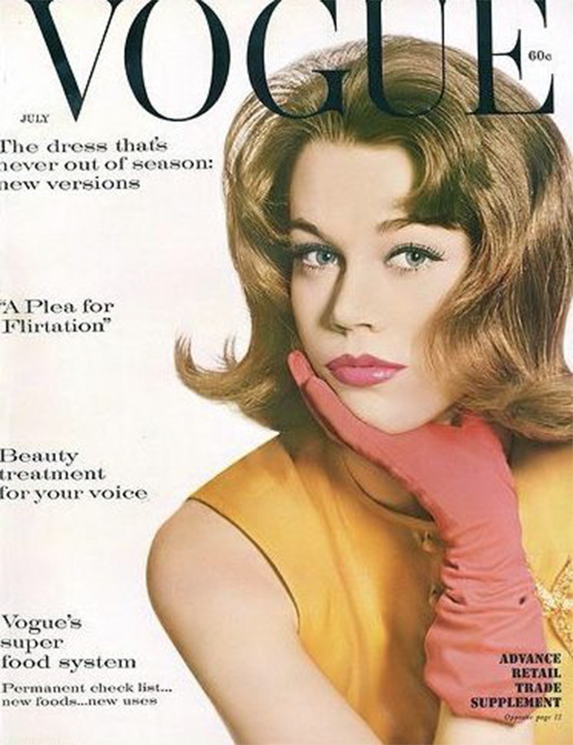 Jane Fonda na Vogue em 1959 (Foto: Reprodução/Vogue Polônia)