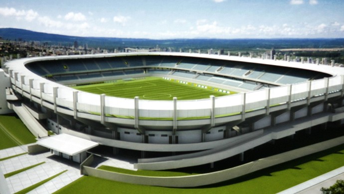 Maquete do novo Estádio Colosso do Tapajós (Foto: Divulgação)