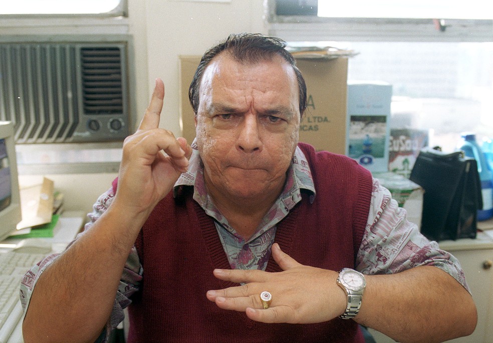 Gil Gomes em 2002 — Foto: Agliberto Lima/Estadão Conteúdo