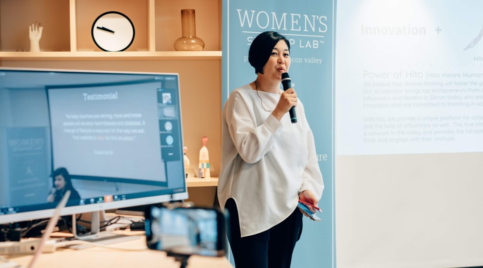Empreendedora em apresentação no Women's Startup Lab (Foto: Women's Startup Lab/Divulgação)