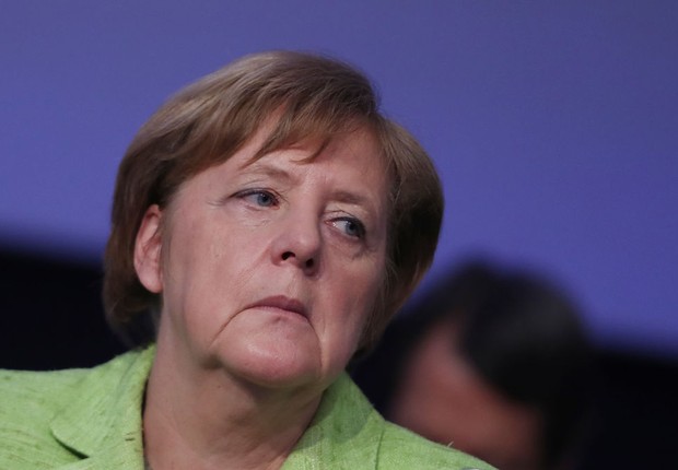 A chanceler da Alemanha, Angela Merkel , em encontro de líderes europeus (Foto: Sean Gallup/Getty Images)