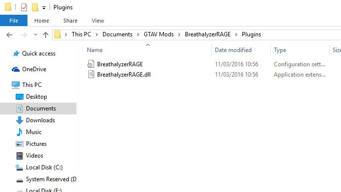 Para fazer a instalação manual no GTA V, coloque os arquivos na pasta correta (Foto: Reprodução/Tais Carvalho)