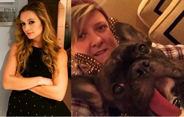 A atriz Billie Lourd e a secretária de Carrie Fisher com o cãozinho Gary (Foto: Instagram)
