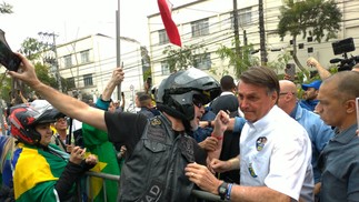 Bolsonaro participa de última motociata em SP antes das eleições — Foto: Guilherme Caetano