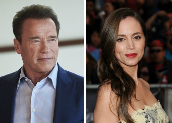 O ator Arnold Schwarzenegger e a atriz Eliza Dushku (Foto: Getty Images)