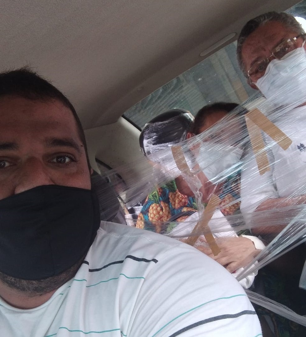 Após contrair a doença, casal adotou medidas de proteção mais rígida para evitar que familiares também contraiam Covid-19 — Foto: Arquivo pessoal