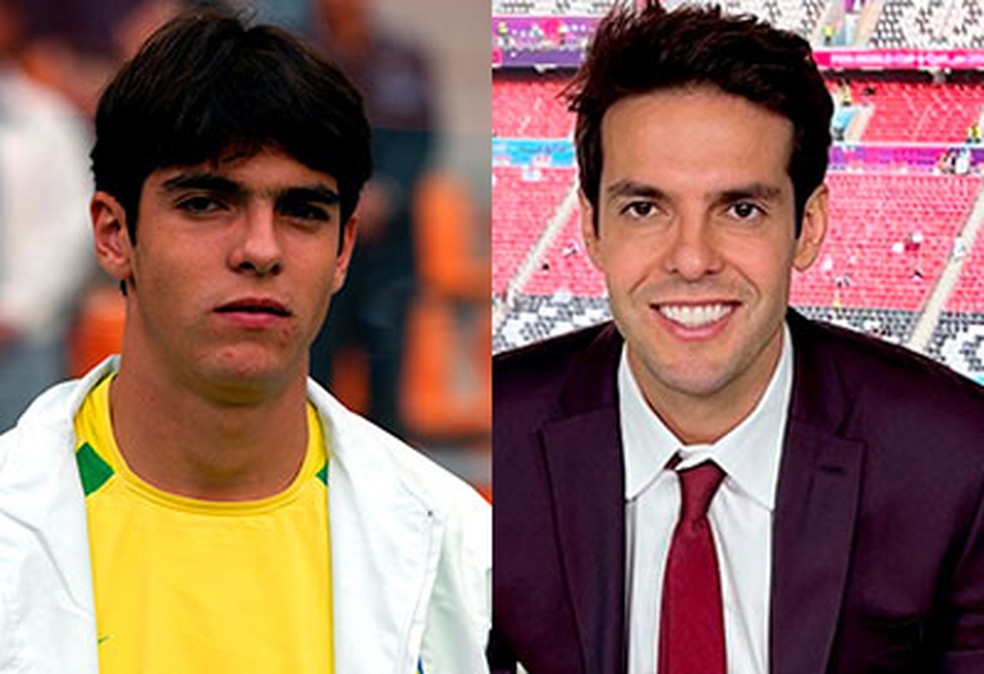 Os heróis do penta: veja o antes e depois de Kaká — Foto: Tony Marshall/EMPICS via Getty Images/Reprodução/Instagram