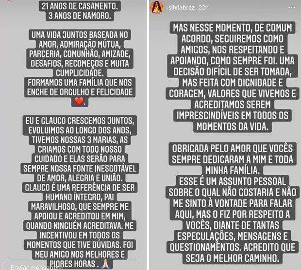 Silvia Braz abre o jogo e fala sobre futuro após divórcio de Glauco Braz