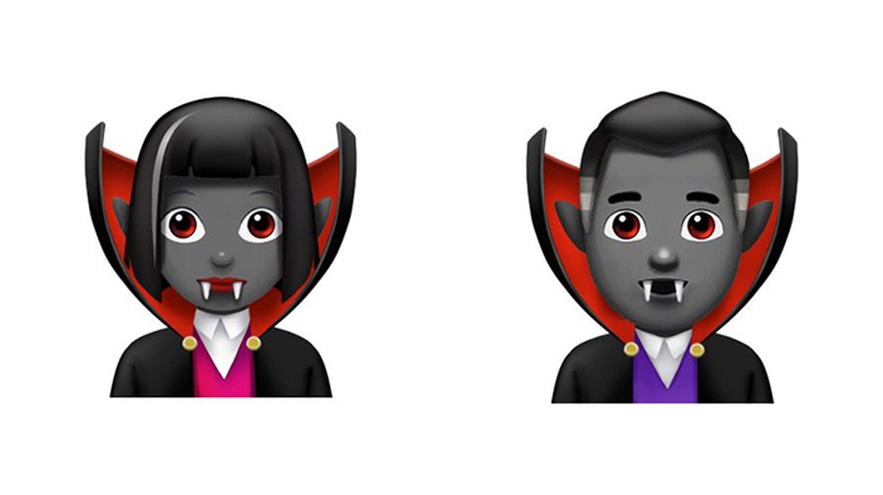 Emoji de vampiro do iOS 11 (Foto: Reprodução/Emojipedia)
