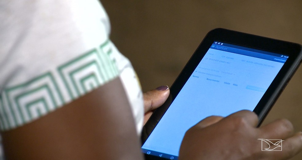 Aplicativo da Pastoral da Criança monitora como elas se alimentam e se estão com sobrepeso. — Foto: Reprodução/TV Mirante