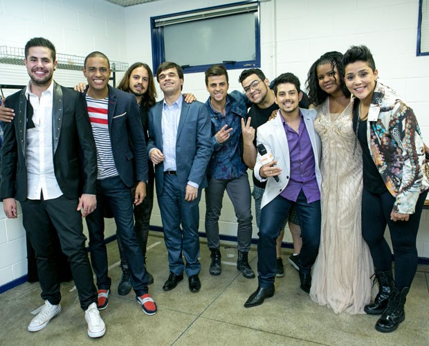 Participantes nos bastidores (Foto: Isabella Pinheiro/ Gshow)