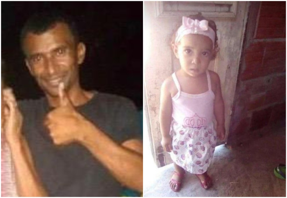 Pai e filha foram assassinados durante motim de policiais no Ceará em fevereiro — Foto: Arquivo pessoal