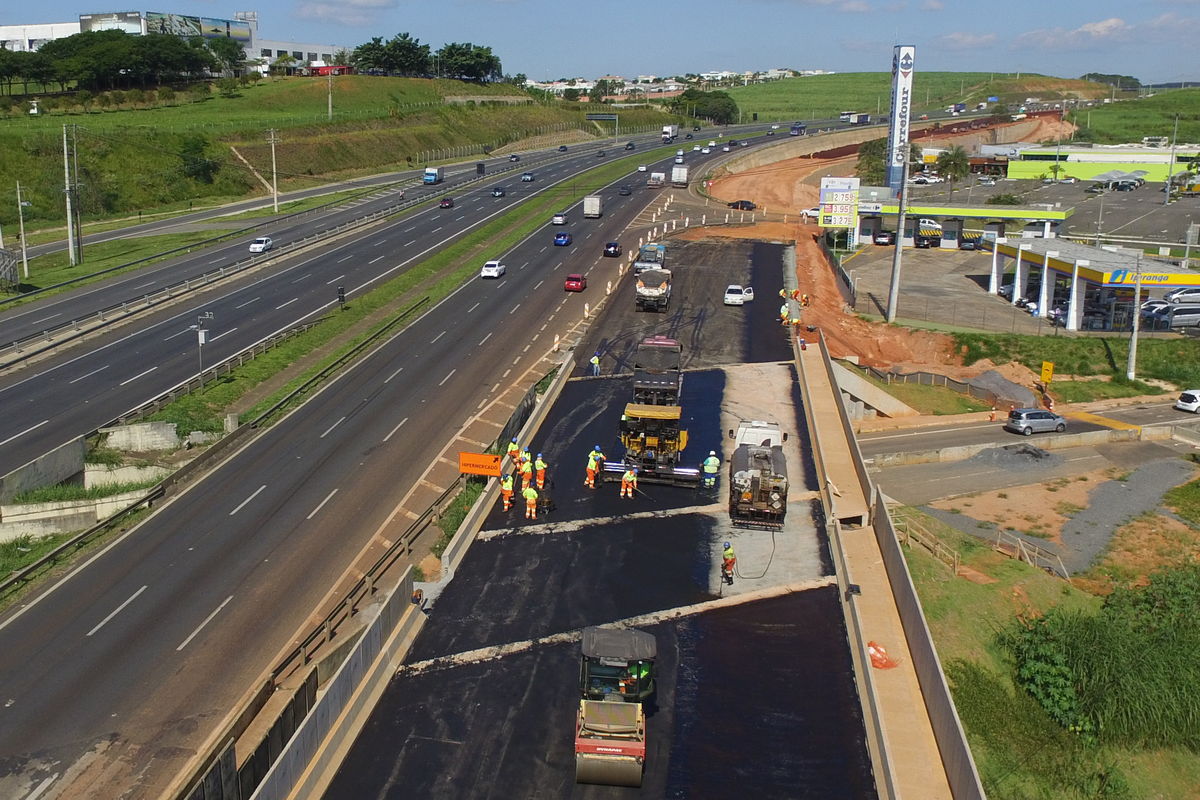 Implantação de vias marginais interdita trecho da Rodovia Dom Pedro nesta quintafeira