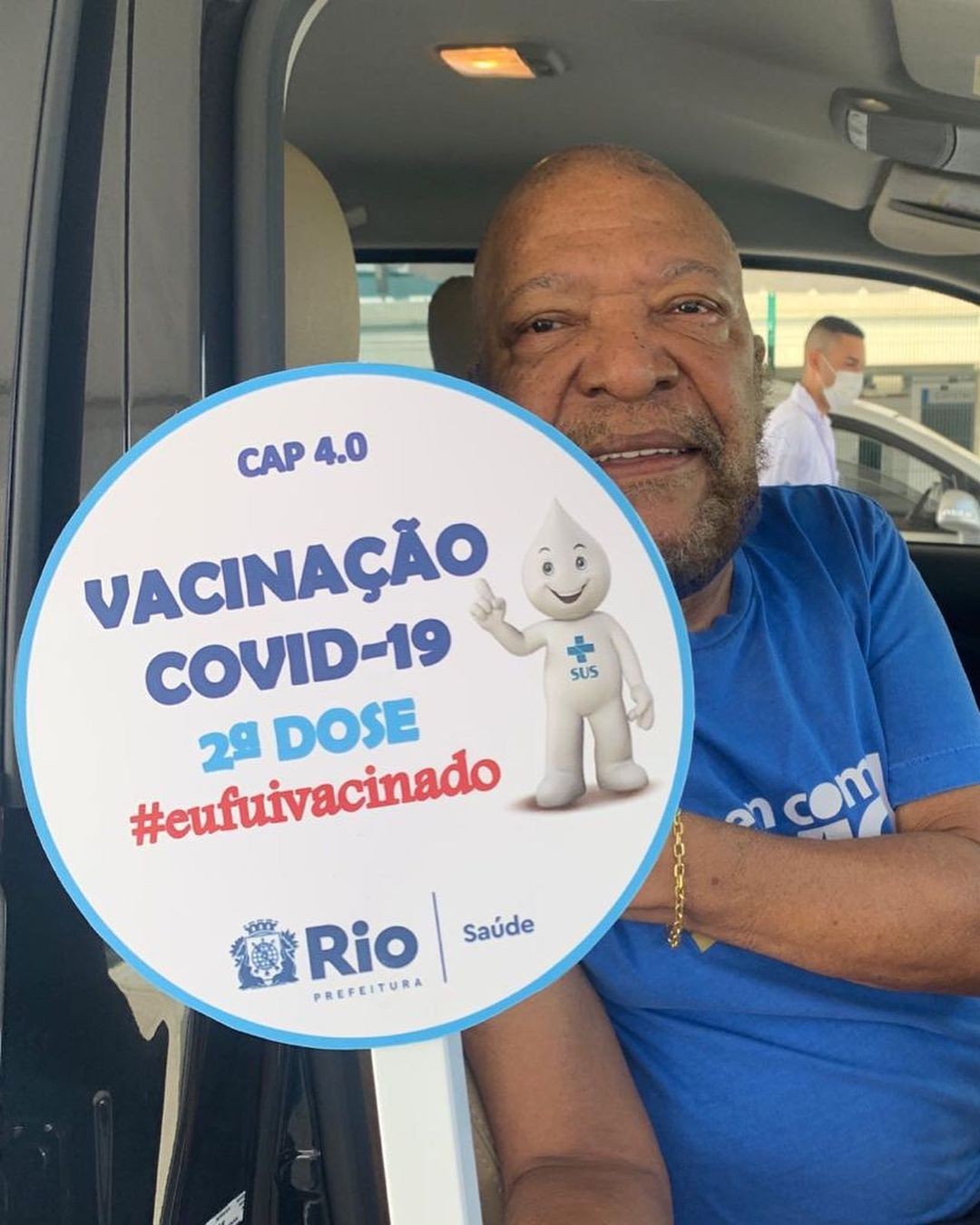 Martinho da Vila: segunda dose de vacina (Foto: Reprodução Instagram)