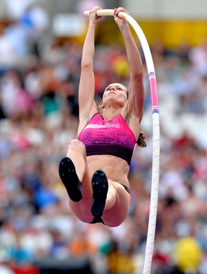 Fabiana Murer salto com vara Diamond League de Londres (Foto: AFP)