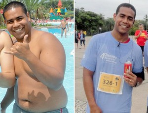 Minha História Luiz Felipe Parente antes e depois Eu Atleta (Foto: Divulgação / Arquivo Pessoal)