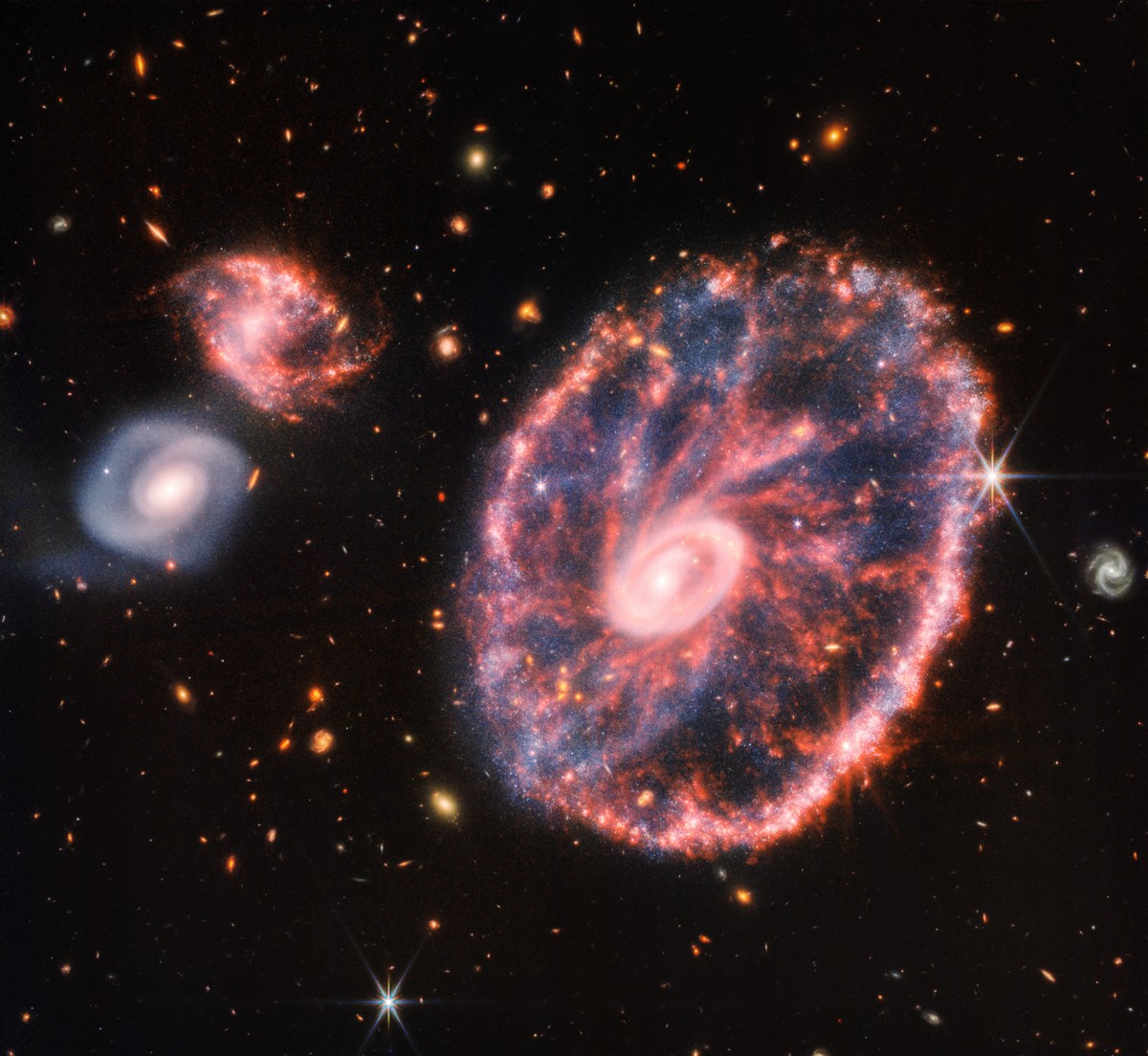 ‘Car Wheel’: el telescopio James Webb publica una imagen de una galaxia de aspecto extraño |  Ciencias