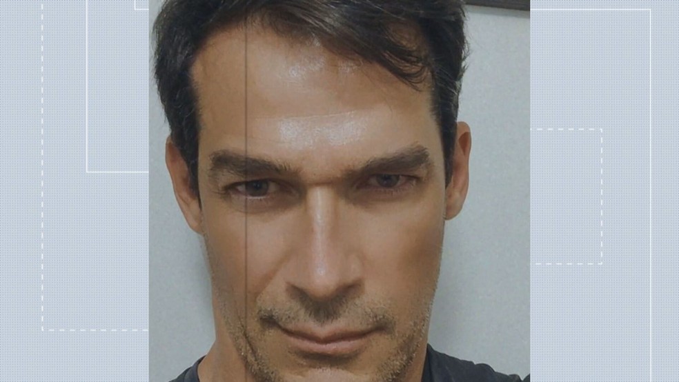  Henrique Paulo Sampaio Campos, de 49 anos, é lutador de boxe e suspeito de agredir síndico, no DF — Foto: TV Globo/Reprodução