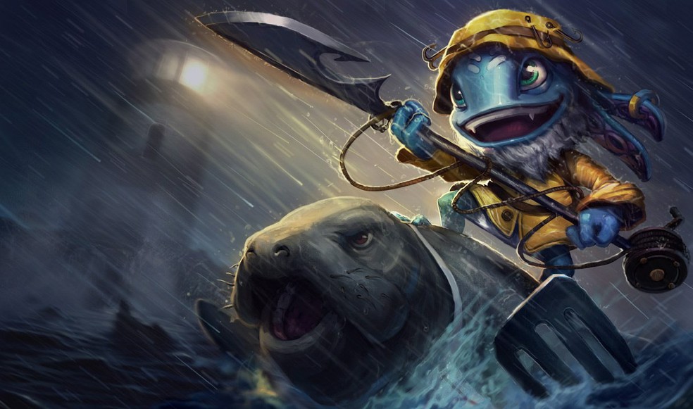 Urf aparece mais uma vez junto de Fizz Pescador — Foto: Divulgação/Riot Games