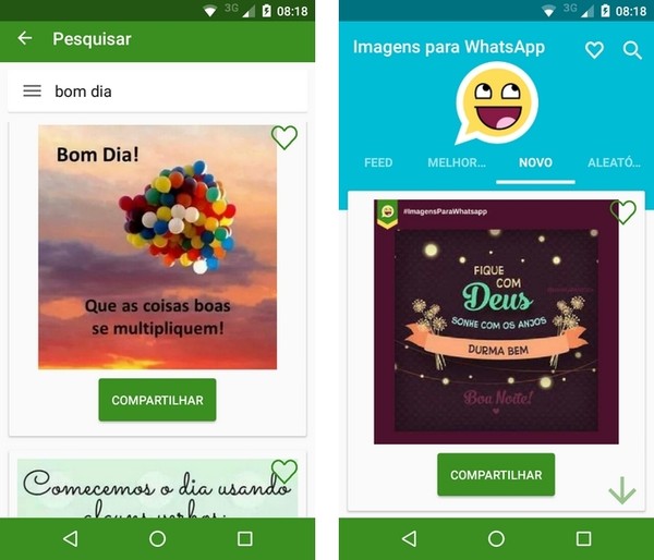 Imagens Para Whatsapp Aplicativos Reunem Frases De Bom Dia E Boa Noite Redes Sociais Techtudo As repetições das imagens são de 57x57cm, com sobreposições na vertical mínima de 3 mm por folha. frases de bom dia e boa noite