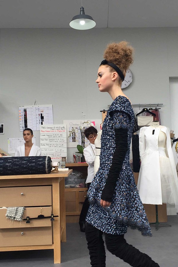 The Chanel couture collection recreated the atelier where the 