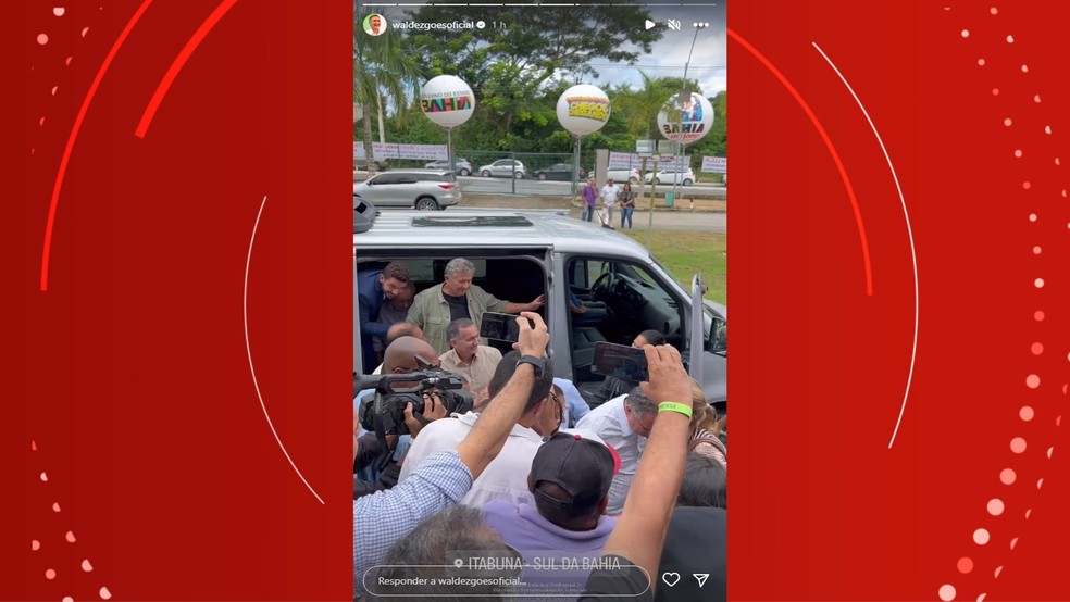 Ministros chegam ao sul da Bahia para acompanhar estragos causados por temporais — Foto: Reprodução/Redes Sociais