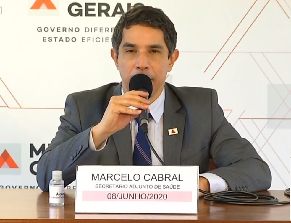 Secretário adjunto de Saúde, Marcelo Cabral — Foto: Reprodução/Rede Minas