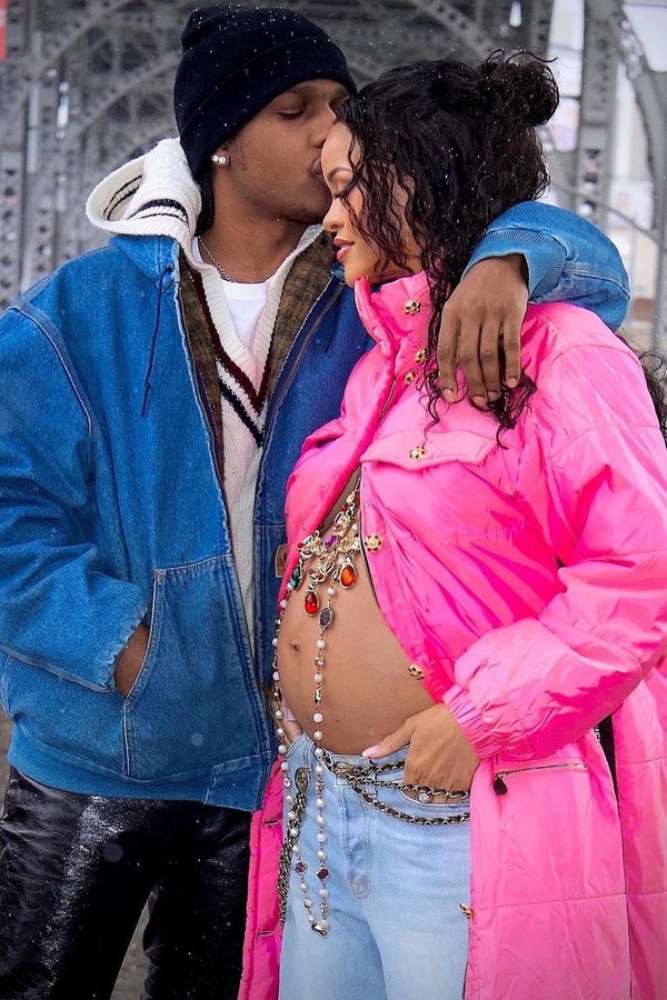 A$AP e Rihanna (Foto: Reprodução: Instagram)