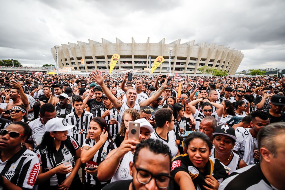 Torcida do Atlético-MG no Mineirão — Foto: Pedro Souza/ Atlético-MG
