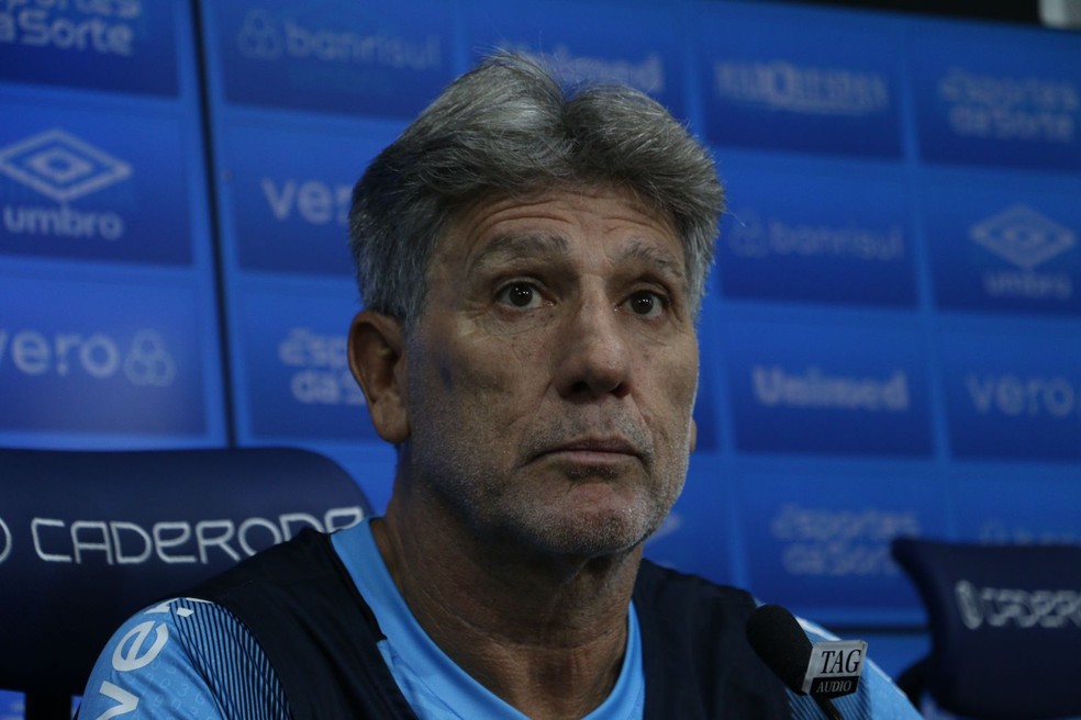 Renato Portaluppi, técnico do Grêmio — Foto: João Victor Teixeira