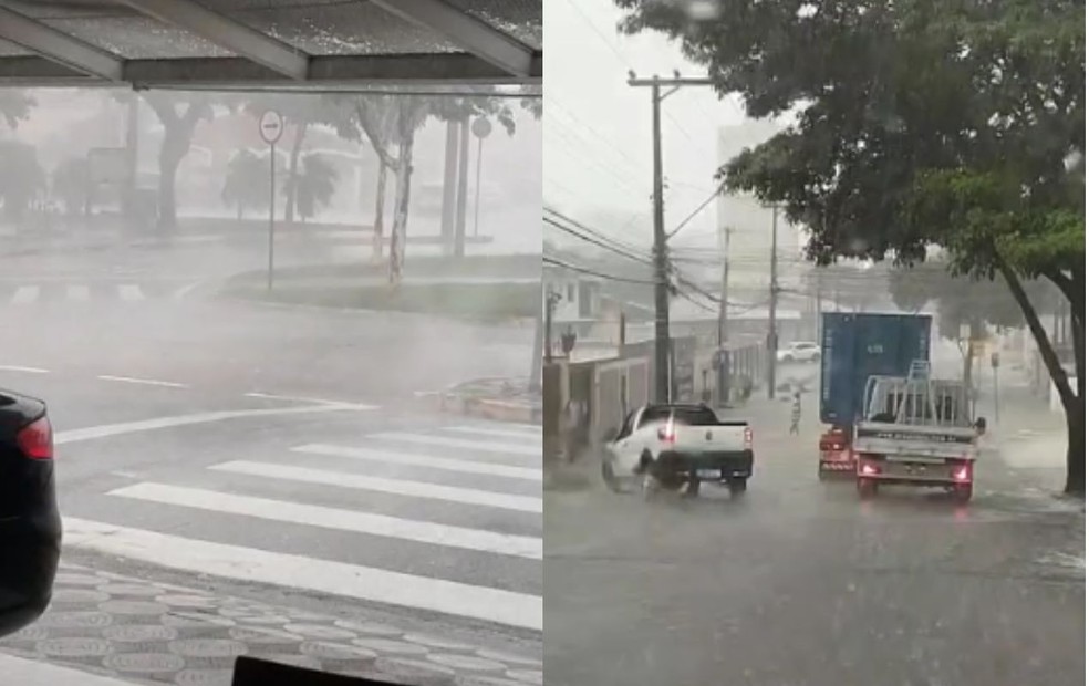 Avenida Nogueira Padrilha e Rua Peru no bairro Barcelona em Sorocaba  — Foto: Layane Sousa/Arquivo Pessoal 