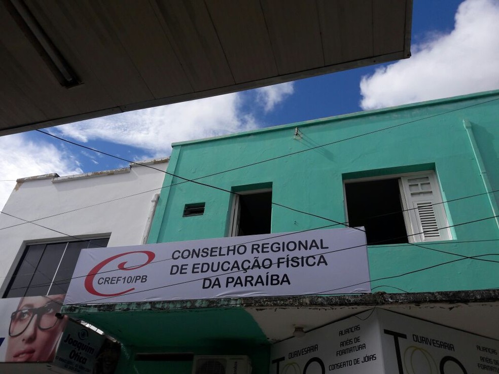 Conselho Regional de EducaÃ§Ã£o FÃ­sica da ParaÃ­ba, em Cajazeiras, no SertÃ£o paraibano â Foto: CREF10/DivulgaÃ§Ã£o