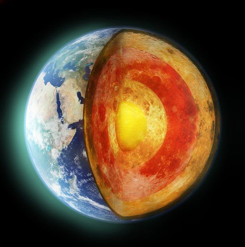 Núcleo da Terra é uma 'cápsula do tempo' — Foto: Getty via BBC
