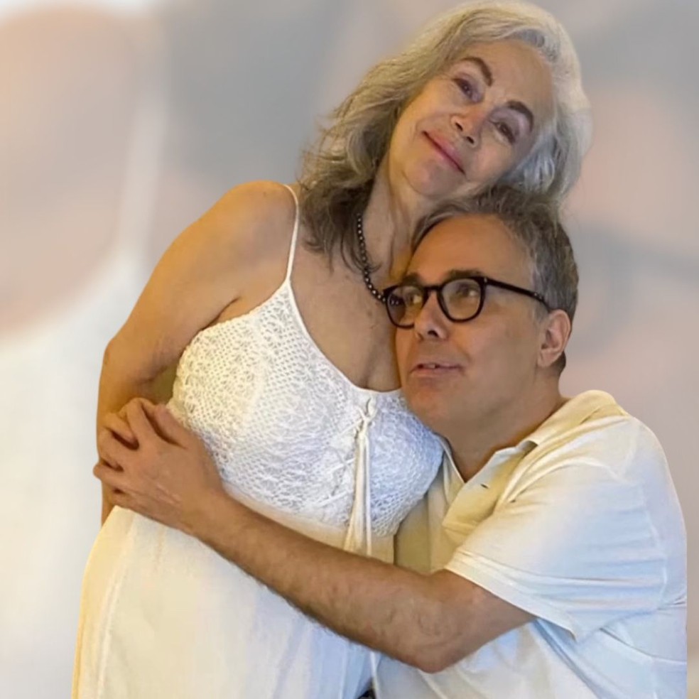 Diva Plácido com Flávio Silvino — Foto: @flaviosilvino_oficial