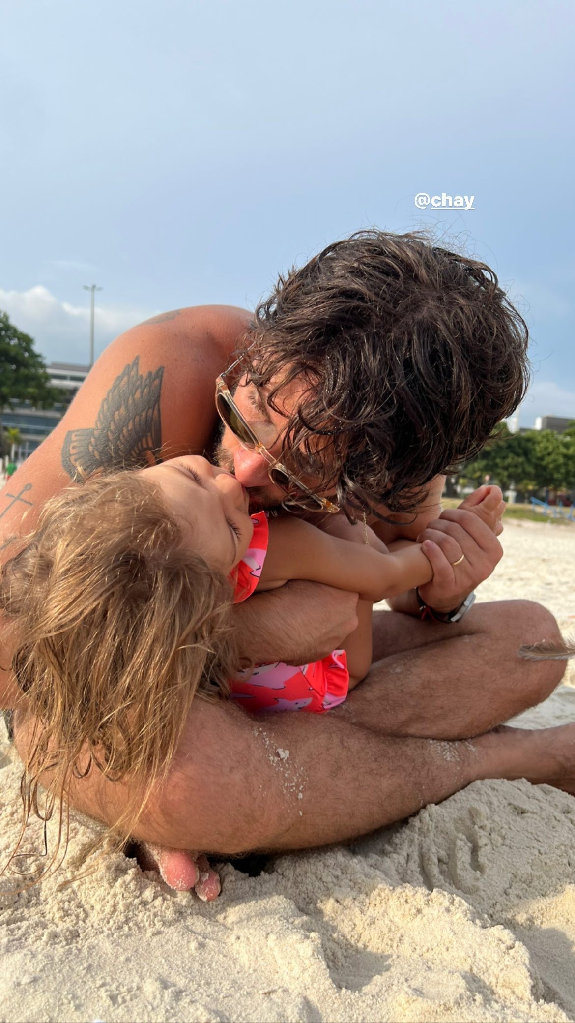 Chay e a filha, Maria (Foto: Reprodução/Instagram)